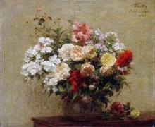 Картина Літні квіти, Анрі Фантен-Латур